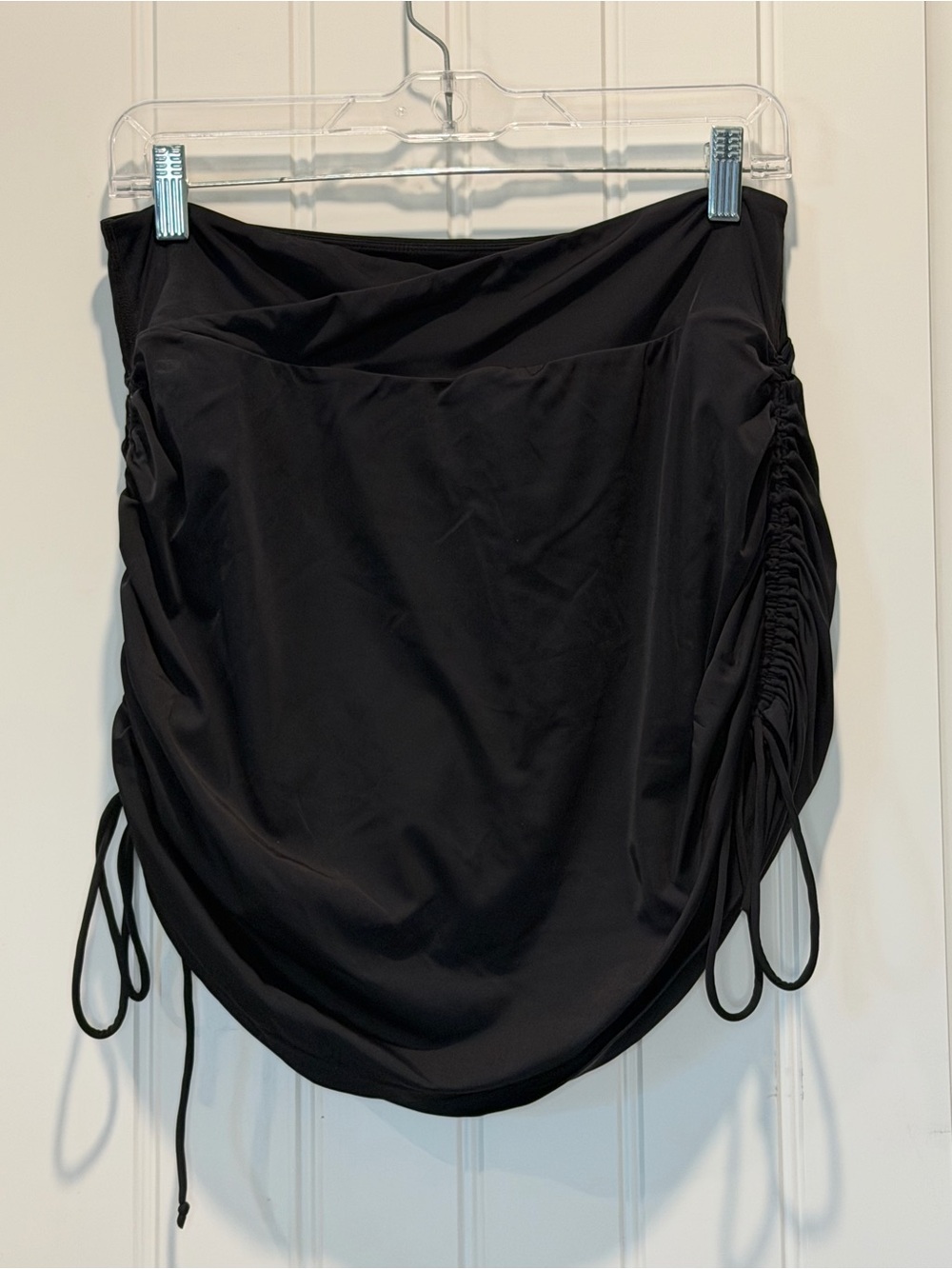 Cross Waist Athletic Skort with Adjustable Side Ruching